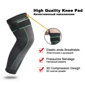 Pro-Wrap Extended Compression Knee Sleeve with Integrated Strap
