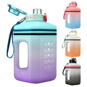 2.2L Heat-Resistant Fitness Water Bottle – Frosted Gradient Sports Jug