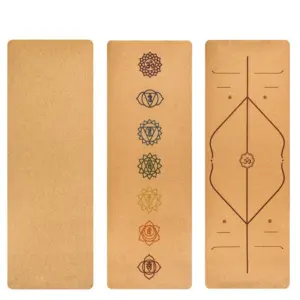Natural Cork Alignment Yoga Mat – 5mm Eco-Comfort